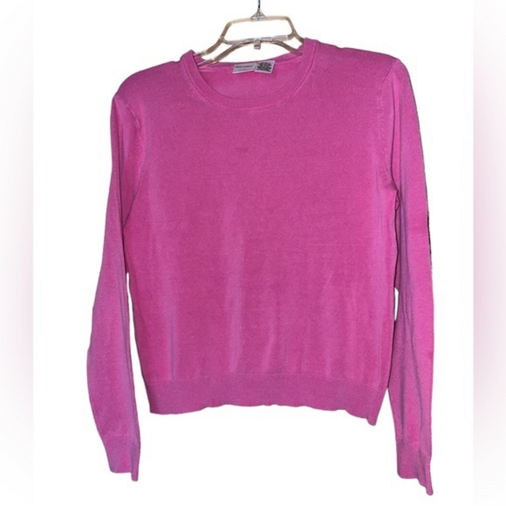 Isaac Mizrahi for Target Silk Blend Barbiecore Crewneck‎ Sweater Pink Medium
